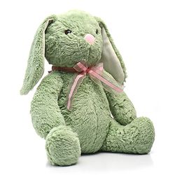 Babyhug Supersoft Bunny Soft Toy Green - Length 36 cm