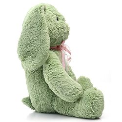 Babyhug Supersoft Bunny Soft Toy Green - Length 36 cm
