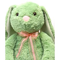 Babyhug Supersoft Bunny Soft Toy Green - Length 36 cm