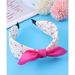 Babyhug Bow Applique Hair Band - Red