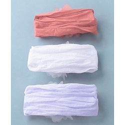 Babyhug Free Size Headbands Floral Applique Pack of 3 - Multicolor