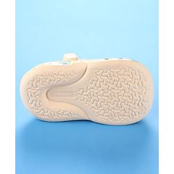 Cute Walk by Babyhug Crab Printed Clogs with Backstrap - Cream