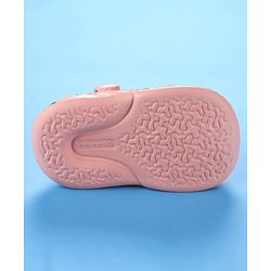 Cute Walk by Babyhug Unicorn Printed Clogs with Backstrap - Dark Peach