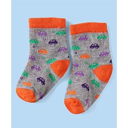 Cute Walk by Babyhug Ankle Length Socks with Stripes Pack of 5 - Yellow & Blue