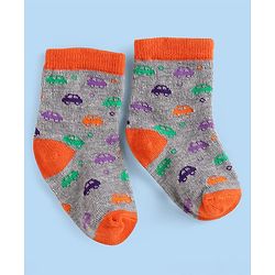 Cute Walk by Babyhug Ankle Length Socks with Stripes Pack of 5 - Yellow & Blue