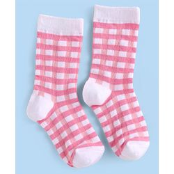 Cutewalk by Babyhug Non Terry Knit Anti-bacterial Ankle Length Socks with Floral & Fruits Design Pack of 5 - White & Pink