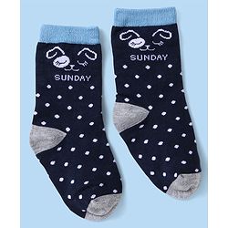Cute Walk by Babyhug Non Terry Knit Anti-Bacterial Ankle Length Socks With Polka Dots & Strips Pack of 7 - Multicolor