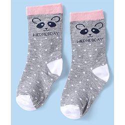 Cute Walk by Babyhug Non Terry Knit Anti-Bacterial Ankle Length Socks With Polka Dots & Strips Pack of 7 - Multicolor