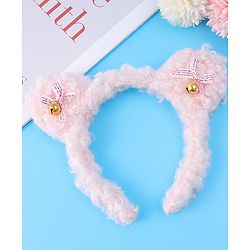 Babyhug Hair Band with Bow Applique Free Size - Pink