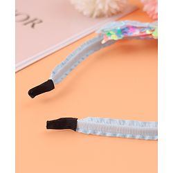 Babyhug Butterfly & Sequin Applique Hair Band - Blue