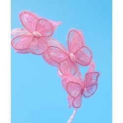 Babyhug Hair Band with Butterfly Applique Free Size - Pink