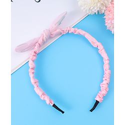 Babyhug Free Size Hair Bands with Floral Applique Pack of 2 - Light Pink