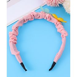 Babyhug Free Size Hair Bands with Floral Applique & Polka Dots Design Pack of 3 - Multicolor