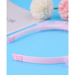 Babyhug Tiara Style Hair Band With Star Print - Pink