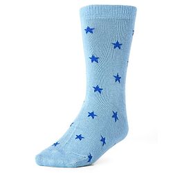 Cute Walk by Babyhug Cotton Lycra Knit Anti-bacterial Socks Strips Stars & Numeric Design Pack of 3 - Blue White & Light Blue