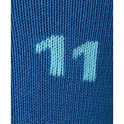 Cute Walk by Babyhug Cotton Lycra Knit Anti-bacterial Socks Strips Stars & Numeric Design Pack of 3 - Blue White & Light Blue