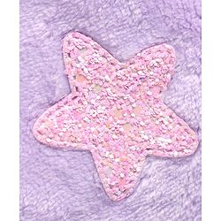 Babyhug Cotton Woven Full Sleeves Hooded Sweatjacket with Star Sequinned Detailing - Lavender