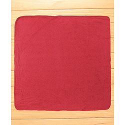 Babyhug Cotton Woven Hooded Towel With Santa Patch Embroidery 72 x B 72 cm - Red