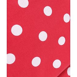 Babyhug Cotton Knit Full Sleeves Night Suit With Polka Dots Print - Red