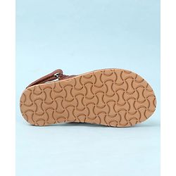 Cute Walk by Babyhug Elasticated Velcro Mojaris Ethnic - Black