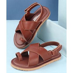 Cute Walk by Babyhug Elasticated Velcro Mojaris Ethnic - Black