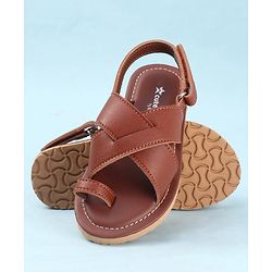 Cute Walk by Babyhug Elasticated Velcro Mojaris Ethnic - Black