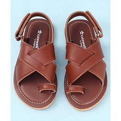 Cute Walk by Babyhug Elasticated Velcro Mojaris Ethnic - Black