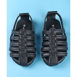 Cute Walk by Babyhug Back Covered Slip on Sandal - Black