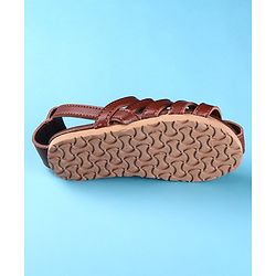 Cute Walk by Babyhug Back Covered Slip on Sandal - Black