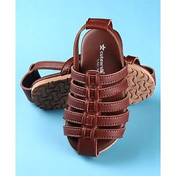 Cute Walk by Babyhug Back Covered Slip on Sandal - Black