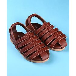 Cute Walk by Babyhug Back Covered Slip on Sandal - Black