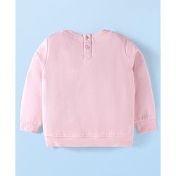 Babyhug Disney Terry Knit Full Sleeves T-Shirt & Lounge Pant Set With Minnie Mouse Graphics - Pink