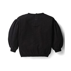 Babyhug Terry Knit Premium Light Gauge Terry Full Sleeves T-Shirt & Lounge Pants Set With Reversible Sequin Detailing - Black