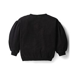 Babyhug Terry Knit Premium Light Gauge Terry Full Sleeves T-Shirt & Lounge Pants Set With Reversible Sequin Detailing - Black