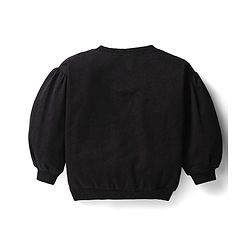 Babyhug Terry Knit Premium Light Gauge Terry Full Sleeves T-Shirt & Lounge Pants Set With Reversible Sequin Detailing - Black