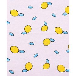 Babyhug Cotton Interlock Tropical Print Hooded Wrapper L 74 x B 74 cm - White