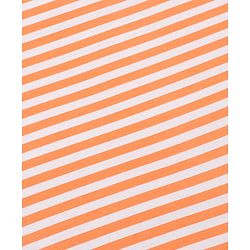 Babyhug Cotton Knit Hooded Wrapper with Stripes L  76 x B 76 cm - Orange