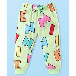 Babyhug Disney Single Jersey Knit Full Sleeves Night Suit With Minnie Mouse Graphics - Green