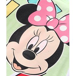 Babyhug Disney Single Jersey Knit Full Sleeves Night Suit With Minnie Mouse Graphics - Green