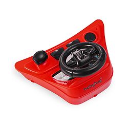 Babyhug F1 Little Racer Foldable Activity Walker with Adjustable Height|Music & Lights|Steering Wheel with Comfy Seat & Push Handle - Red