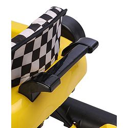 Babyhug F1 Little Racer Foldable Activity Walker with Adjustable Height|Music & Lights|Steering Wheel with Comfy Seat & Push Handle -  Yellow