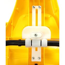 Babyhug F1 Little Racer Foldable Activity Walker with Adjustable Height|Music & Lights|Steering Wheel with Comfy Seat & Push Handle -  Yellow
