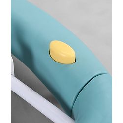 Babyhug 2 In 1 Multifunctional Baby Walker Cum Rocker With 3 Level Height Adjustment Musical Play Tray & Monkey Toy - Sea Green