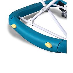 Babyhug 2 In 1 Multifunctional Baby Walker Cum Rocker With 3 Level Height Adjustment Musical Play Tray & Monkey Toy - Sea Green