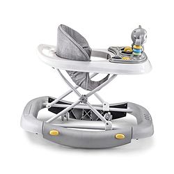 Babyhug 2 In 1 Multifunctional Baby Walker Cum Rocker With 3 Level Height Adjustment Musical Play Tray & Monkey Toy - Sea Green