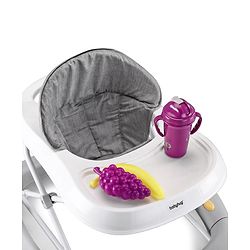 Babyhug 2 In 1 Multifunctional Baby Walker Cum Rocker With 3 Level Height Adjustment Musical Play Tray & Monkey Toy - Sea Green
