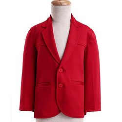 Babyhug Stretchable Full Sleeves Solid 3 Piece Party Suit With Bow - Red