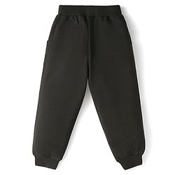 Babyhug Disney Terry Knit Full Sleeves Overlapped Sweatshirt & Lounge Pant with Minnie Mouse Graphics - Charcoal Grey