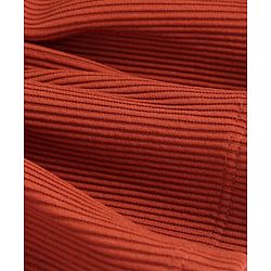 Babyhug Cotton Knit Full Sleeves Solid Colour Top & Leggings Set With Frock - Rust Orange