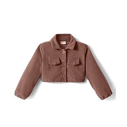 Babyhug Cotton Knit Full Sleeves Solid Shirt & Legging Set - Rust Orange